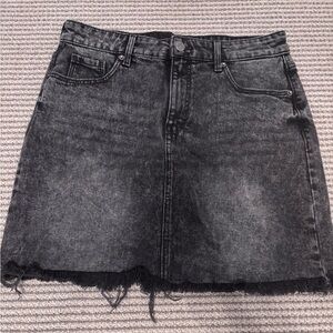 Old Navy Black Denim Mini Skirt